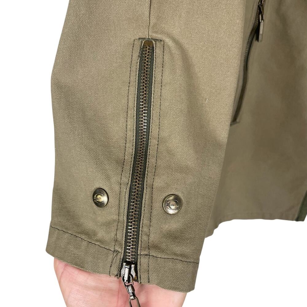 Just Cavalli Military Cargo Jacket Classic Y2K Designer Olive Green Men's Sz 40 - Picture 4 of 16